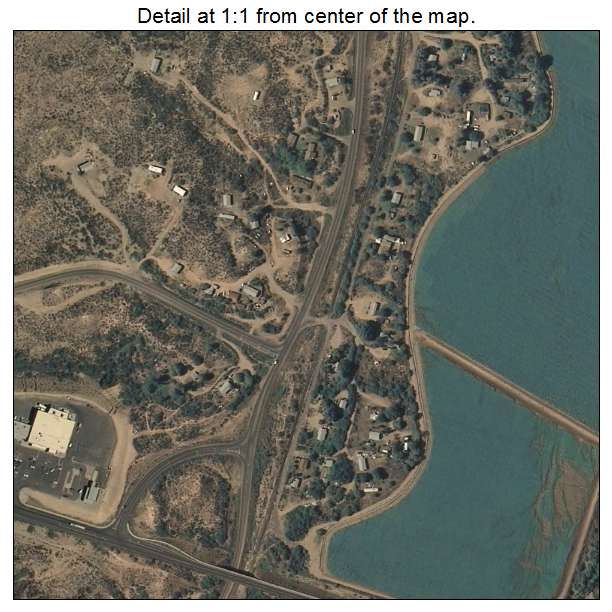 Peridot, Arizona aerial imagery detail