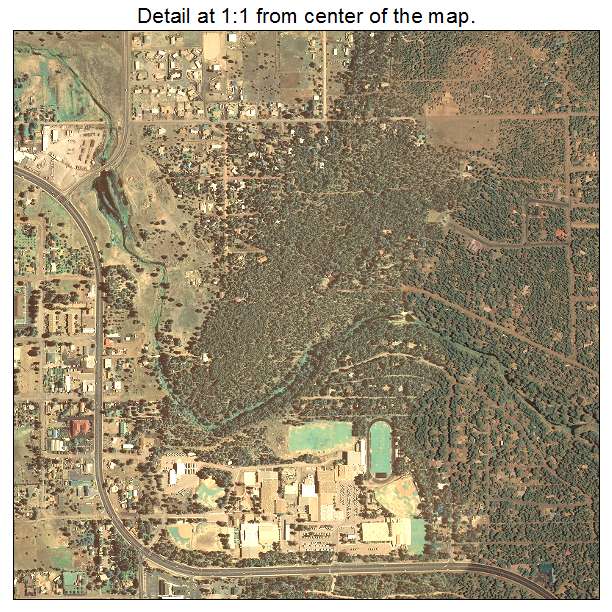 Pinetop Lakeside, Arizona aerial imagery detail