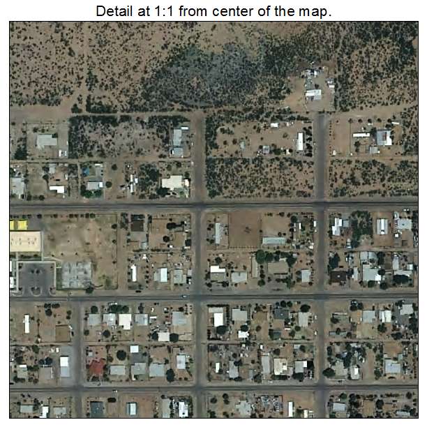 Pirtleville, Arizona aerial imagery detail