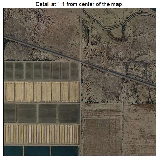 Sacaton, Arizona aerial imagery detail