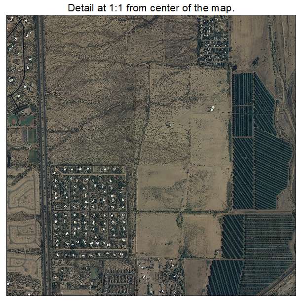 Sahuarita, Arizona aerial imagery detail