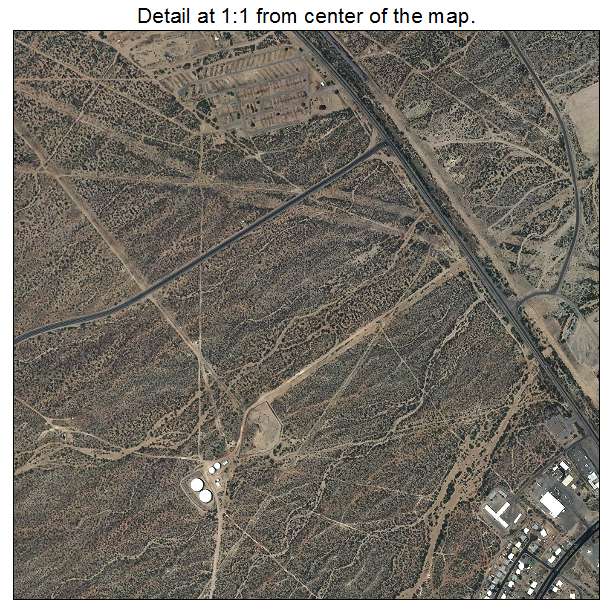 San Manuel, Arizona aerial imagery detail