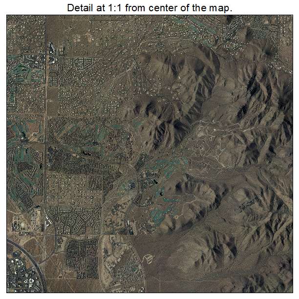 Scottsdale, Arizona aerial imagery detail