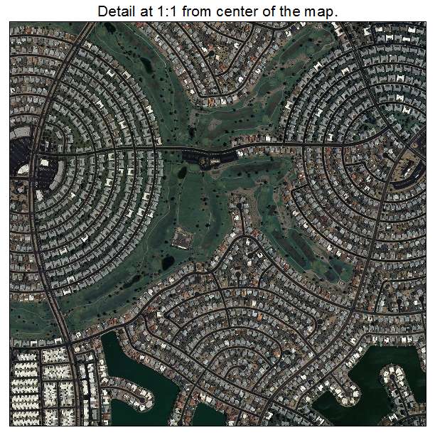 Sun City, Arizona aerial imagery detail