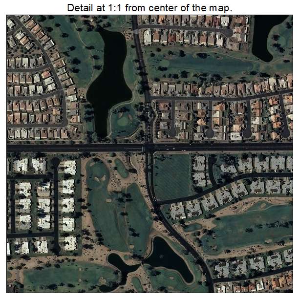 Sun Lakes, Arizona aerial imagery detail