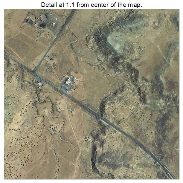 Teec Nos Pos, Arizona aerial imagery detail