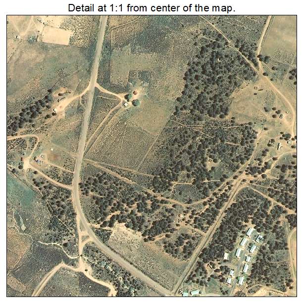 Tsaile, Arizona aerial imagery detail