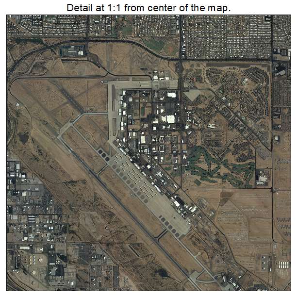 Tucson, Arizona aerial imagery detail