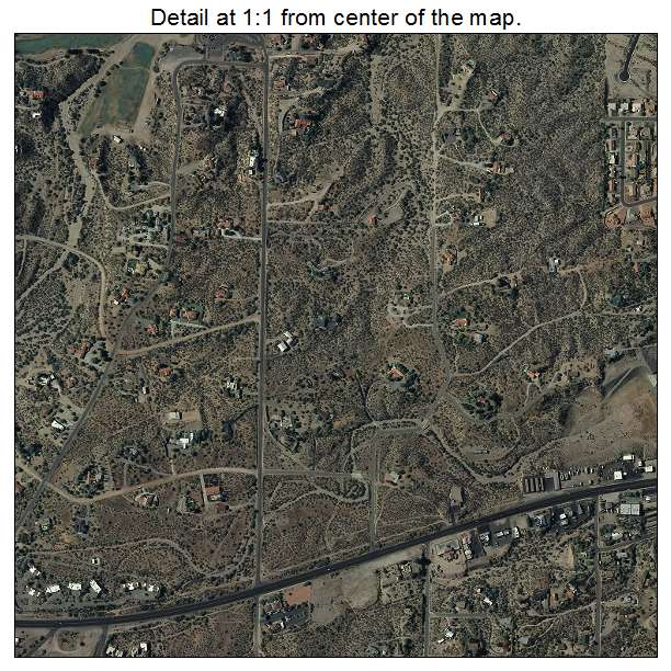 Wickenburg, Arizona aerial imagery detail