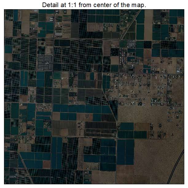 Yuma, Arizona aerial imagery detail