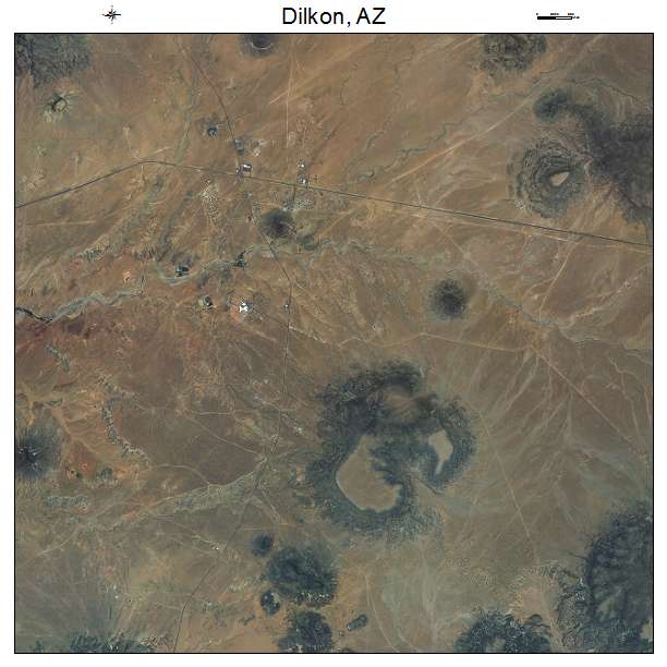 Dilkon, AZ air photo map