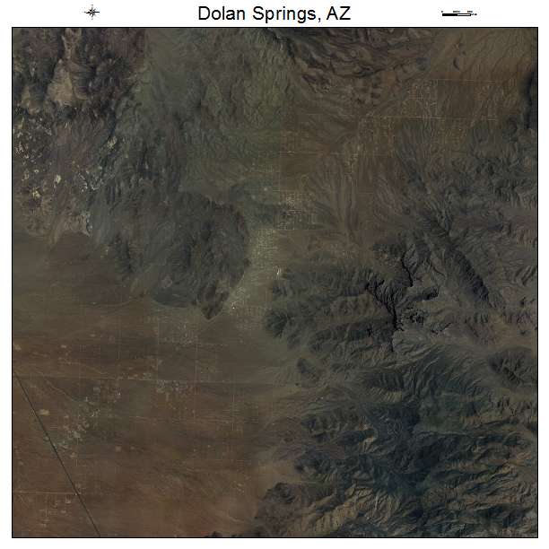 Dolan Springs, AZ air photo map