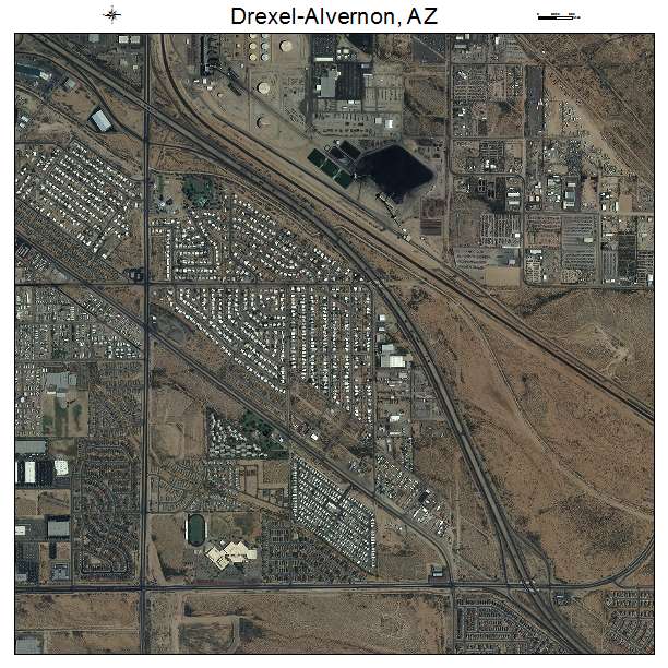 Drexel Alvernon, AZ air photo map