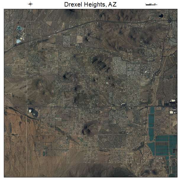 Drexel Heights, AZ air photo map