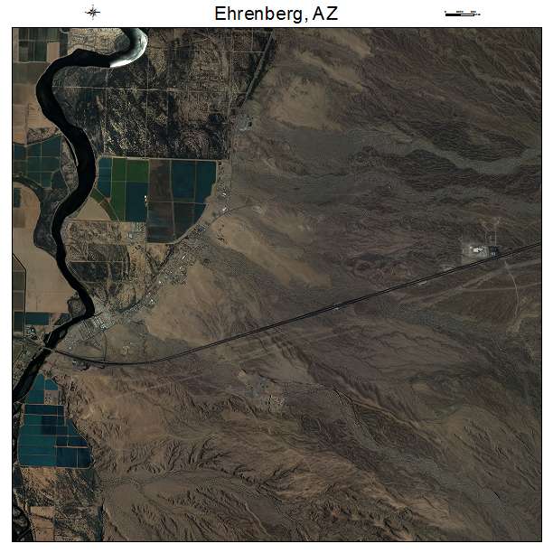Ehrenberg, AZ air photo map