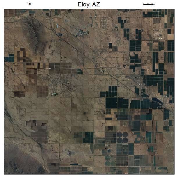 Eloy, AZ air photo map