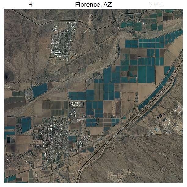 Florence, AZ air photo map