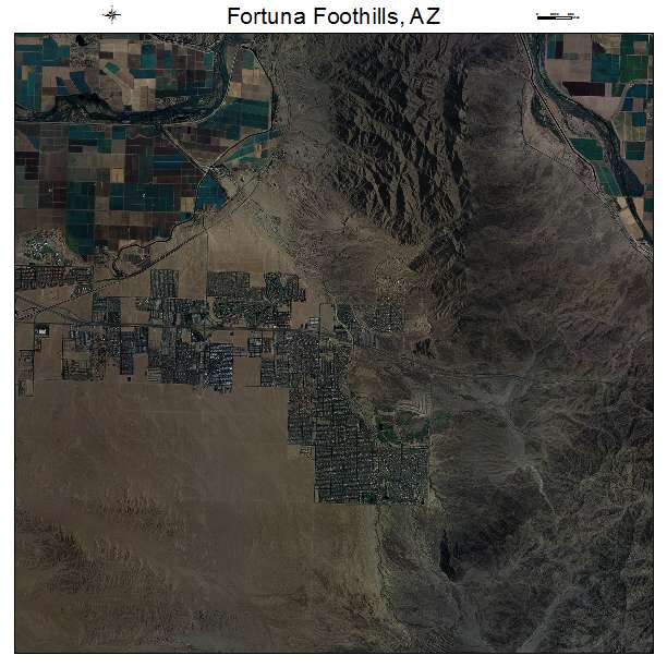 Fortuna Foothills, AZ air photo map