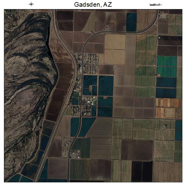 Gadsden, AZ air photo map