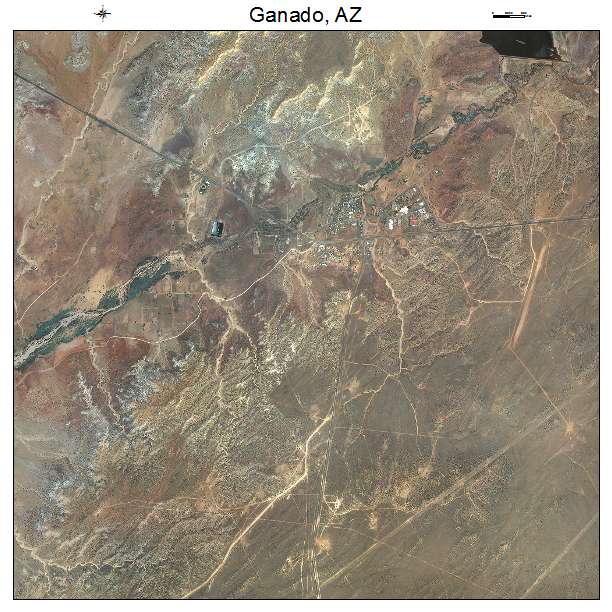 Ganado, AZ air photo map