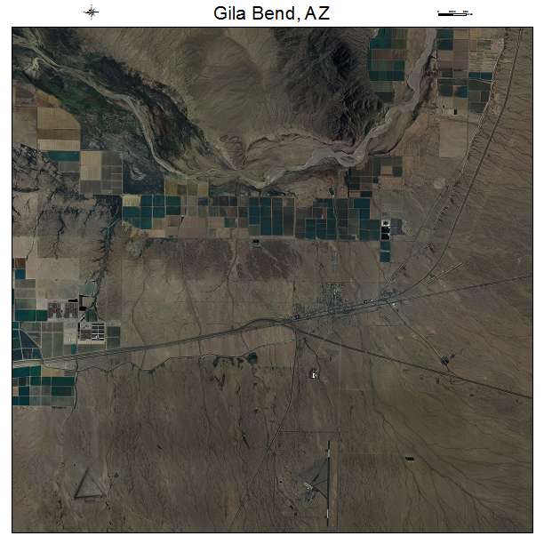 Gila Bend, AZ air photo map