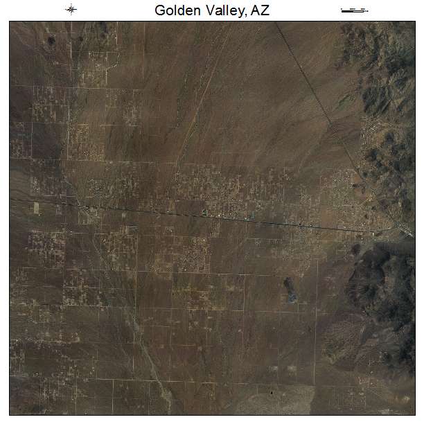 Golden Valley, AZ air photo map