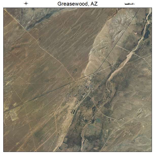 Greasewood, AZ air photo map