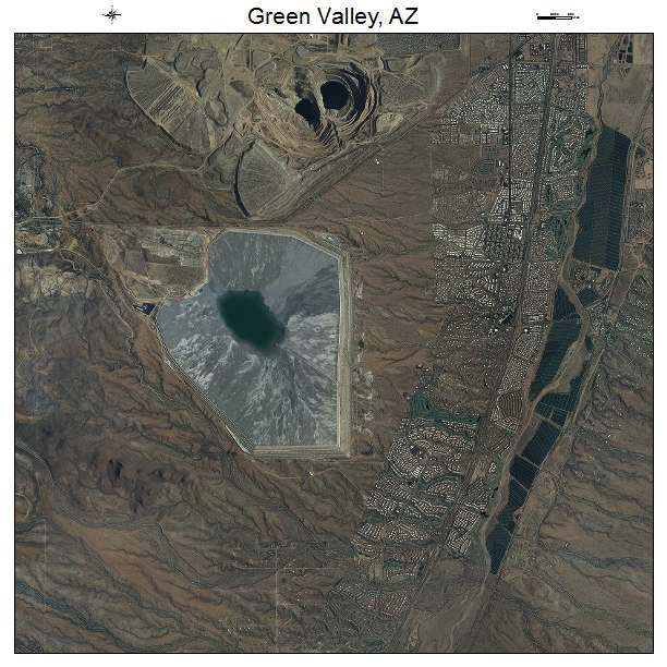 Green Valley, AZ air photo map