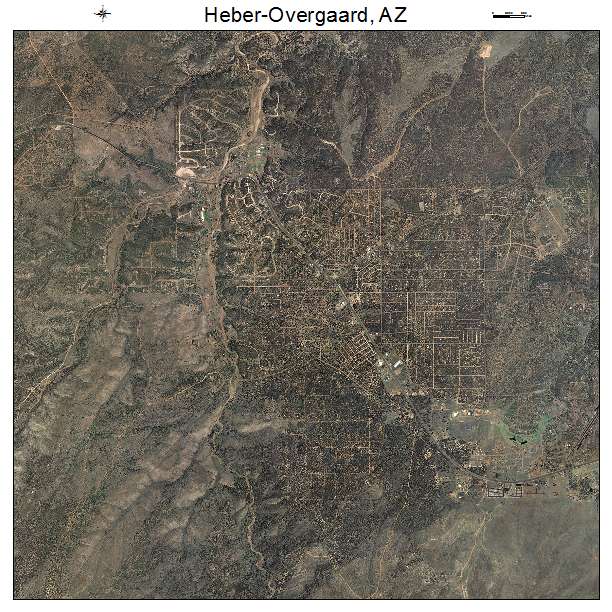 Heber Overgaard, AZ air photo map