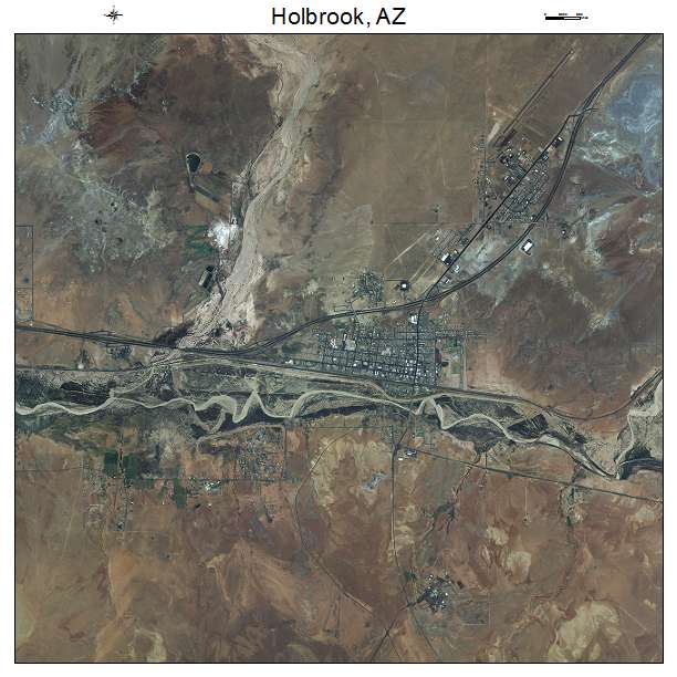 Holbrook, AZ air photo map