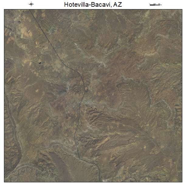 Hotevilla Bacavi, AZ air photo map