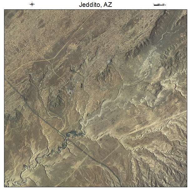 Jeddito, AZ air photo map