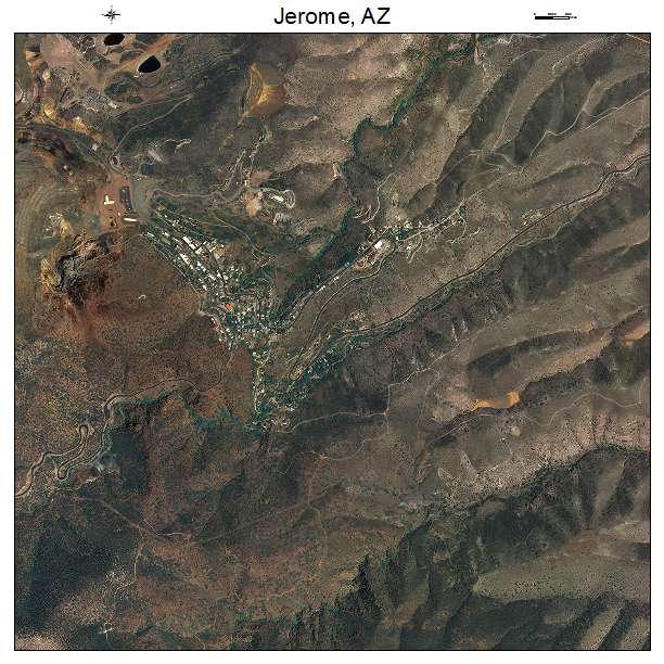 Jerome, AZ air photo map