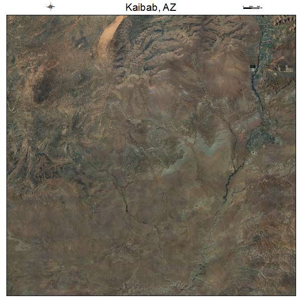 Kaibab, AZ air photo map
