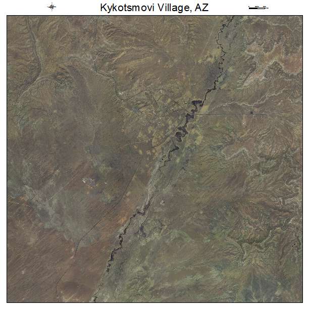 Kykotsmovi Village, AZ air photo map