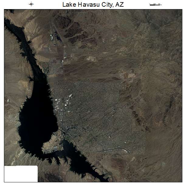 Lake Havasu City, AZ air photo map
