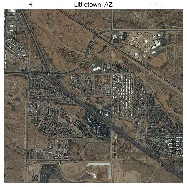 Littletown, AZ air photo map