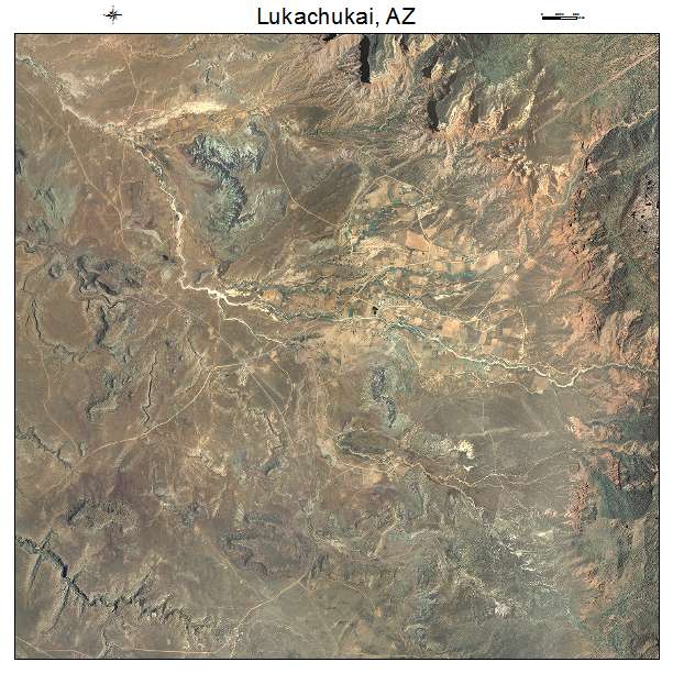 Lukachukai, AZ air photo map