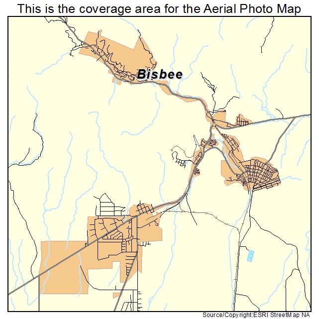 Bisbee, AZ location map 