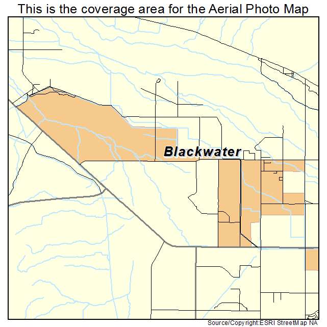 Blackwater, AZ location map 