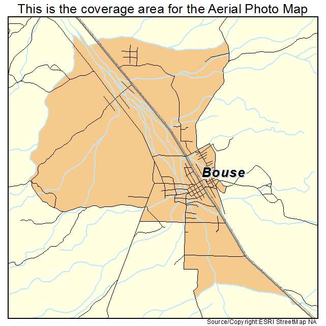 Bouse, AZ location map 