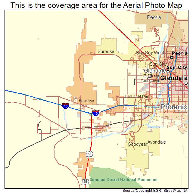 Buckeye, AZ location map 