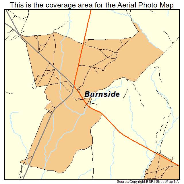 Burnside, AZ location map 