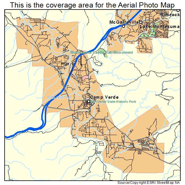 Camp Verde, AZ location map 