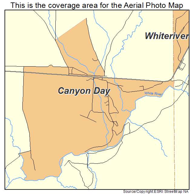 Canyon Day, AZ location map 