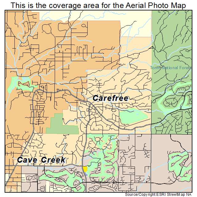 Carefree, AZ location map 