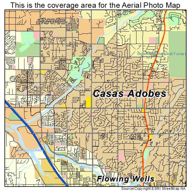 Casas Adobes, AZ location map 