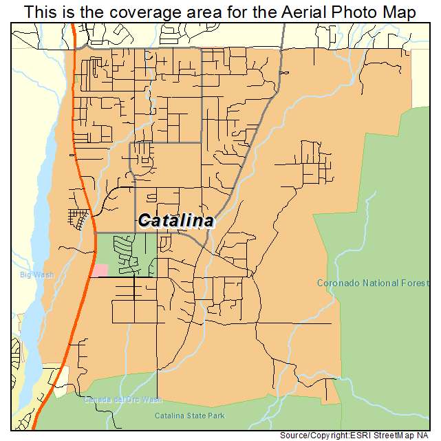 Catalina, AZ location map 