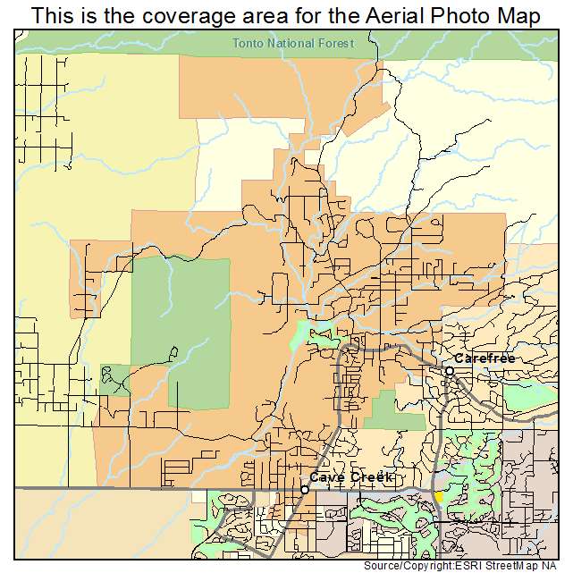 Cave Creek, AZ location map 