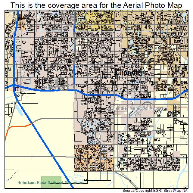Chandler, AZ location map 